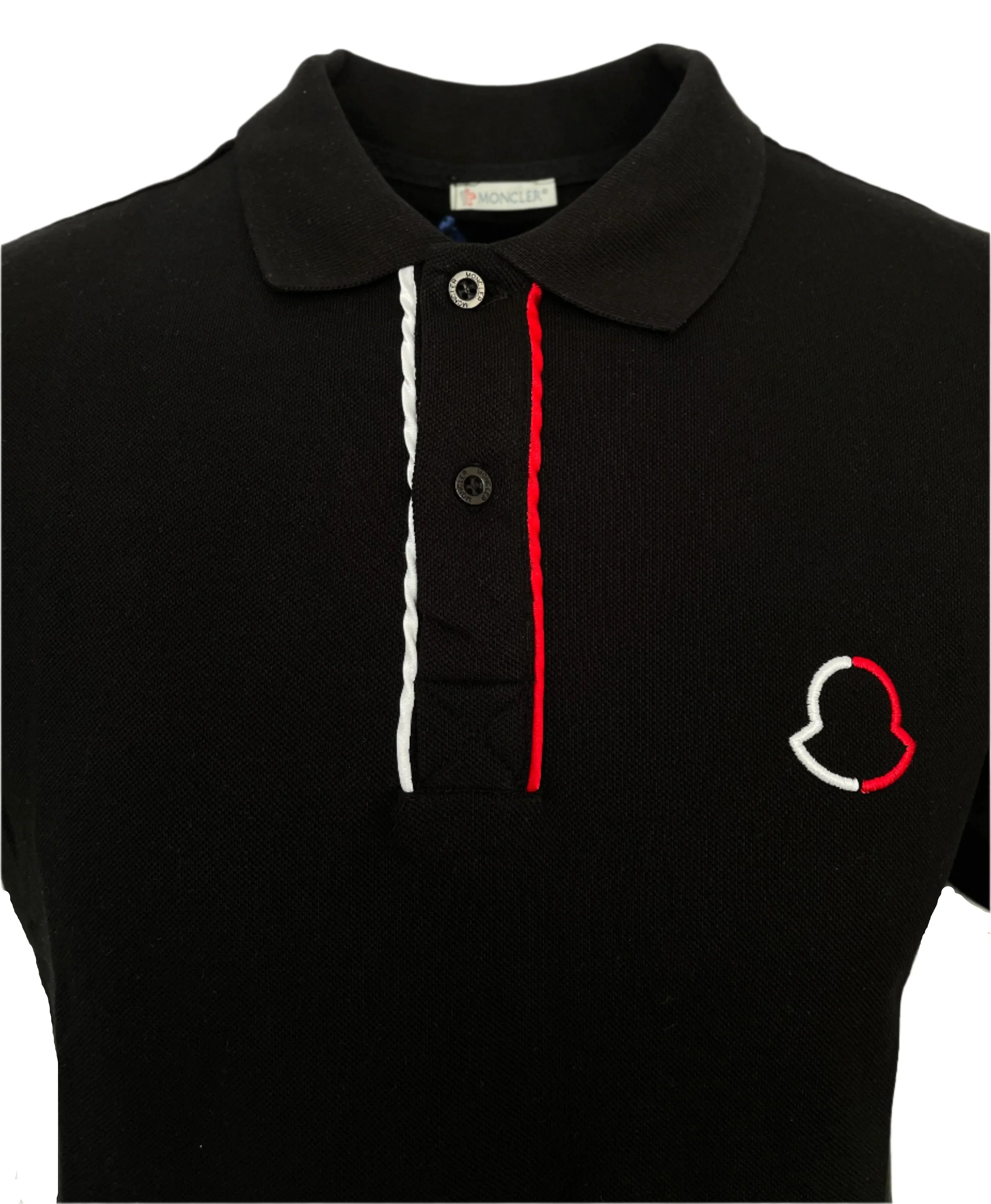 Moncler Men's Polo Shirt In Black
