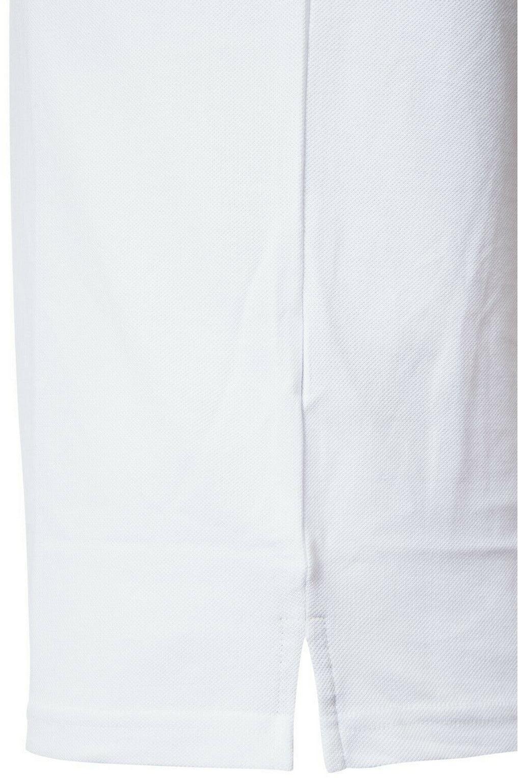 Close-up of white fabric with textured weave and vertical seam detail